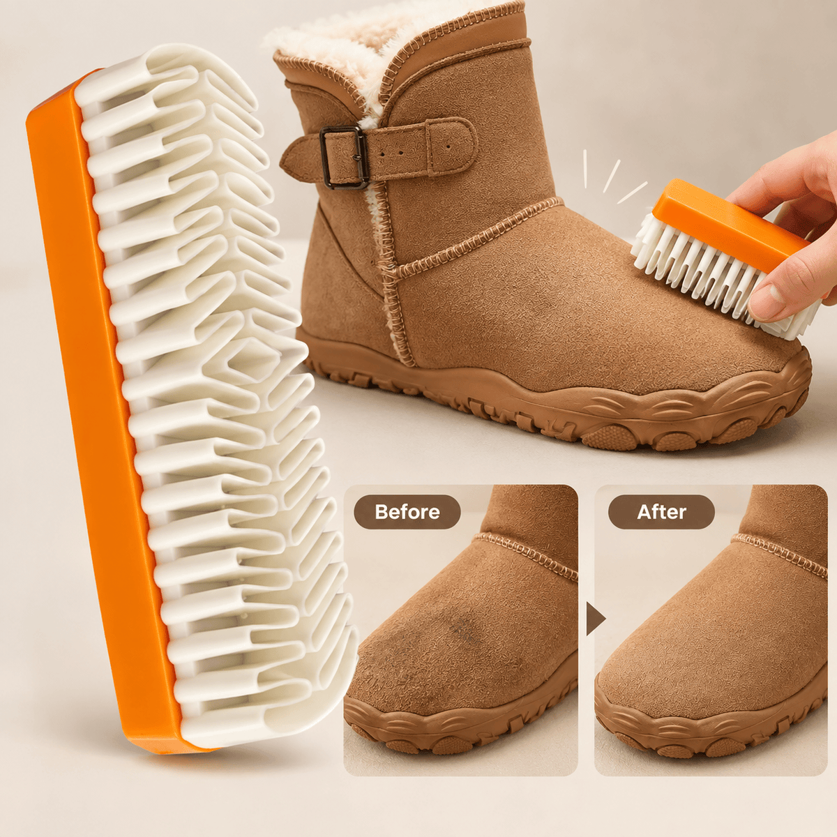 Suede and Nubuck Boots Cleaning Brush