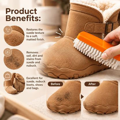 Suede and Nubuck Boots Cleaning Brush